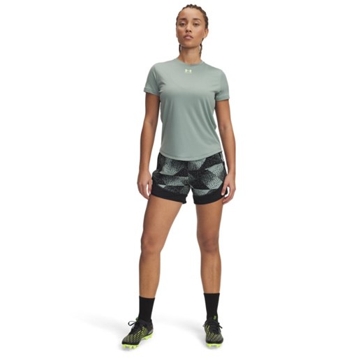 Damskie spodenki treningowe Under Armour UA W\'s Ch. Pro Short PRNT - zielone ze sklepu Sportstylestory.com w kategorii Szorty - zdjęcie 184631552