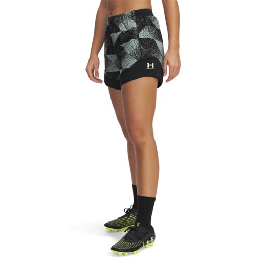 Damskie spodenki treningowe Under Armour UA W\'s Ch. Pro Short PRNT - zielone ze sklepu Sportstylestory.com w kategorii Szorty - zdjęcie 184631553