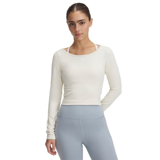 Damski longsleeve treningowy Under Armour UA Vanish Seamless LS - biały ze sklepu Sportstylestory.com w kategorii Bluzki damskie - zdjęcie 184631560