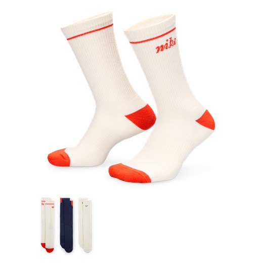 Klasyczne skarpety z amortyzacją Nike Everyday Plus (3 pary) - Wielokolorowe Nike 46-50 Nike poland