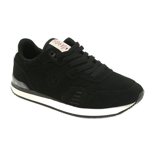 Buty sportowe damskie Cross Jeans czarne II2R4028C ze sklepu ButyModne.pl w kategorii Buty sportowe damskie - zdjęcie 184632280