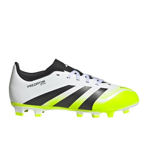 Buty piłkarskie adidas Predator Club FG/MG Jr JH8868 białe ze sklepu ButyModne.pl w kategorii Buty sportowe dziecięce - zdjęcie 184632351
