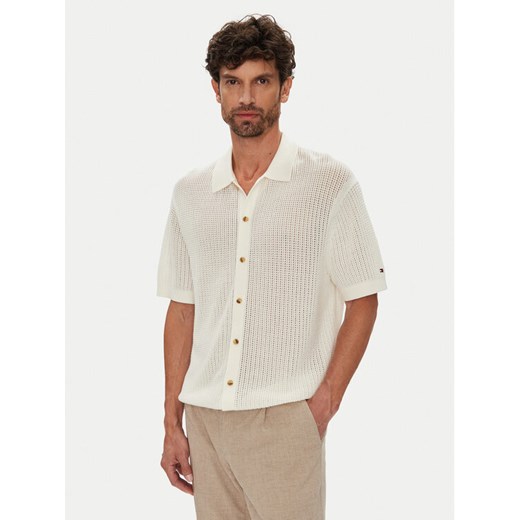 Tommy Hilfiger Koszula MW0MW39530 Beżowy Regular Fit ze sklepu MODIVO w kategorii Koszule męskie - zdjęcie 184632560
