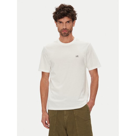 C.P. Company T-Shirt RCCMTS725A005100W Écru Regular Fit ze sklepu MODIVO w kategorii T-shirty męskie - zdjęcie 184632622
