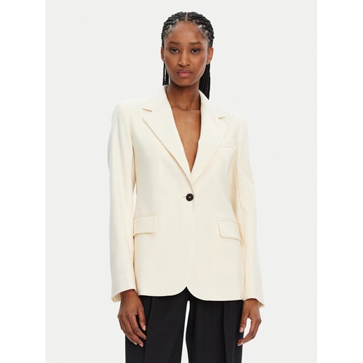 Weekend Max Mara Marynarka Lamine 2425046051 Écru Standard Fit 48 MODIVO