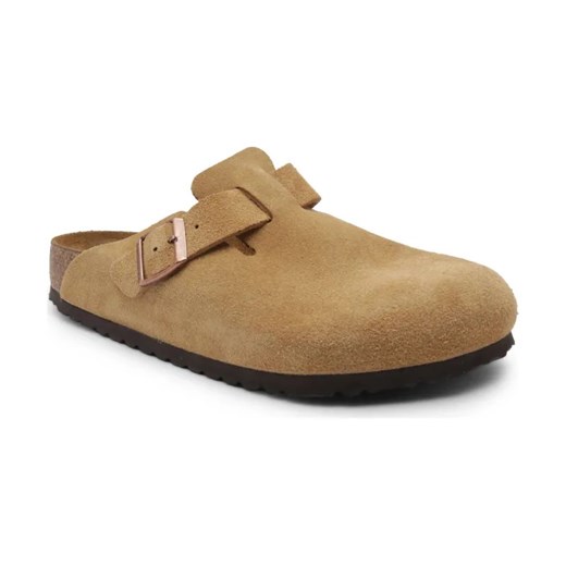 Birkenstock Skórzane klapki chodaki Boston VL Latte Cream ze sklepu Gomez Fashion Store w kategorii Klapki męskie - zdjęcie 184634570