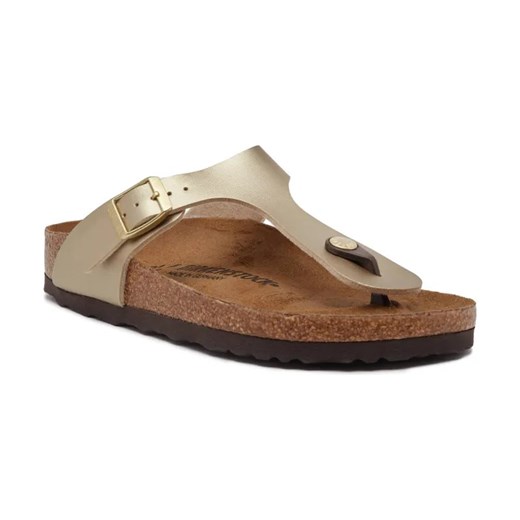 Birkenstock Japonki Gizeh | narrow fit | z dodatkiem skóry ze sklepu Gomez Fashion Store w kategorii Klapki damskie - zdjęcie 184634571