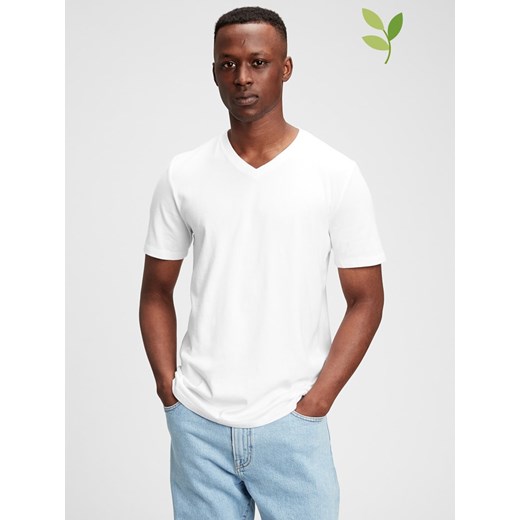 GAP Koszulka w kolorze białym ze sklepu Limango Polska w kategorii T-shirty męskie - zdjęcie 184634992