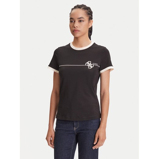 Guess T-Shirt V5YI01 J1314 Czarny Regular Fit Guess XXS MODIVO