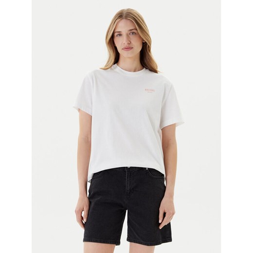 Mustang T-Shirt Floris 1016158 Biały Relaxed Fit ze sklepu MODIVO w kategorii Bluzki damskie - zdjęcie 184635194
