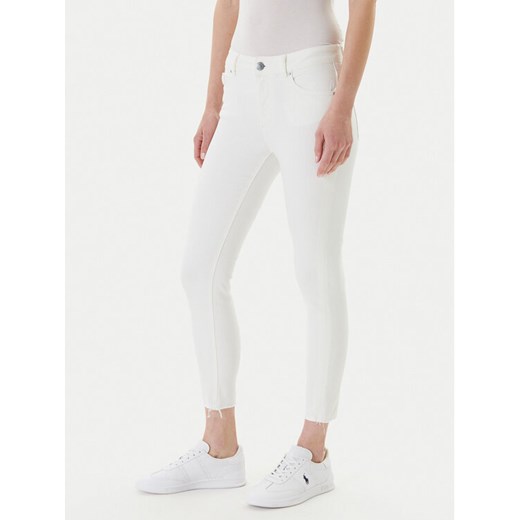 Mustang Jeansy Shelby 1016183 Biały Skinny Fit ze sklepu MODIVO w kategorii Jeansy damskie - zdjęcie 184635204