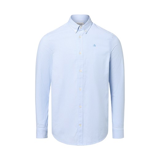 Scotch & Soda Męska koszula casual Mężczyźni Regular Fit Bawełna biały w paski ze sklepu vangraaf w kategorii Koszule męskie - zdjęcie 184635713