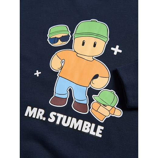 Reserved - Bluza z kapturem Stumble Guys - granatowy Reserved 128 (7-8 lat) Reserved