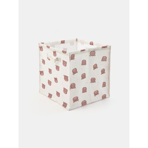 Sinsay - Tekstylne pudełko do przechowywania w misie - kremowy Sinsay One Size Sinsay