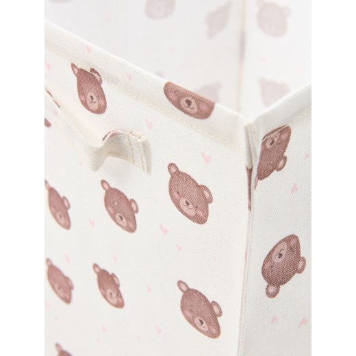 Sinsay - Tekstylne pudełko do przechowywania w misie - kremowy Sinsay One Size Sinsay