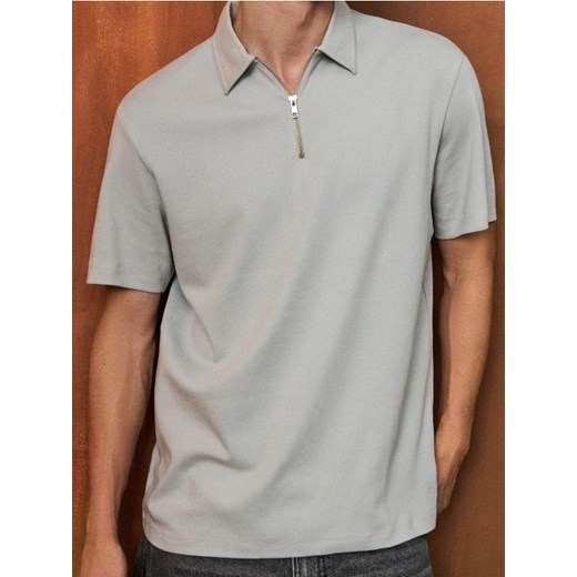 Sinsay - Koszulka polo - szary ze sklepu Sinsay w kategorii T-shirty męskie - zdjęcie 184637191