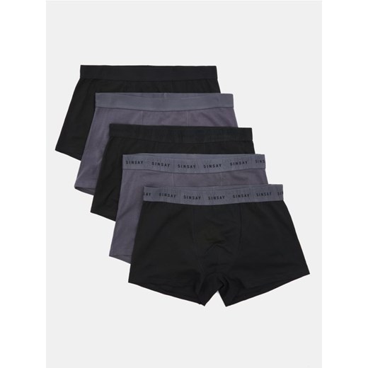 Sinsay - Bokserki Classic 5 pack - czarny ze sklepu Sinsay w kategorii Majtki męskie - zdjęcie 184637201