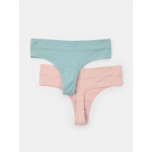 Sinsay - Stringi typu tanga 2 pack - wielobarwny ze sklepu Sinsay w kategorii Majtki damskie - zdjęcie 184637212