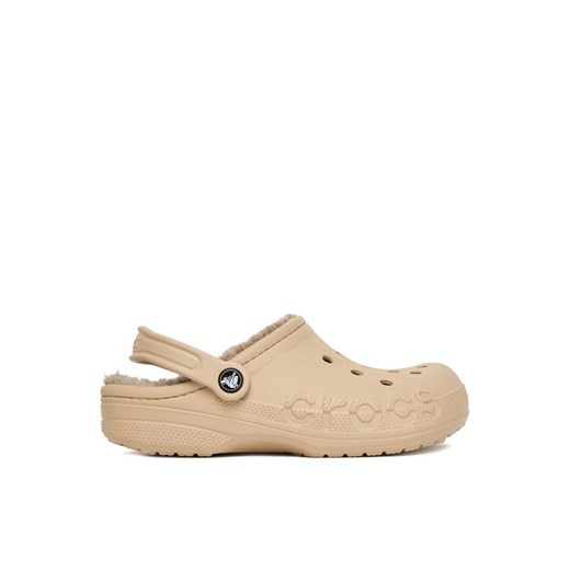 Crocs Klapki C-BAYA LINED CLOG 205969-2ZM Beżowy ze sklepu MODIVO w kategorii Klapki damskie - zdjęcie 184637584