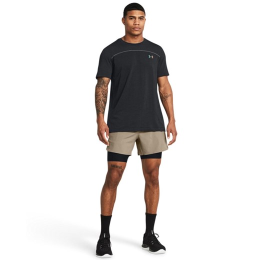 Męskie spodenki treningowe Under Armour UA Vanish Elite 2in1 Short - brązowe ze sklepu Sportstylestory.com w kategorii Spodenki męskie - zdjęcie 184638263