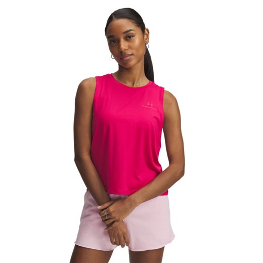 Damski top treningowy Under Armour Vanish Energy Crop Tank - różowy ze sklepu Sportstylestory.com w kategorii Bluzki damskie - zdjęcie 184638311