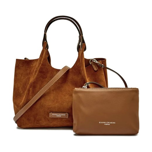 GIANNI CHIARINI Skórzana torebka na ramię + saszetka DUA ze sklepu Gomez Fashion Store w kategorii Torby Shopper bag - zdjęcie 184638451