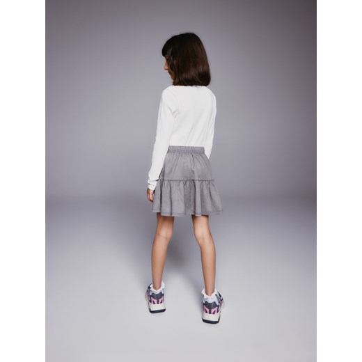 Reserved - Strukturalna spódnica - ciemnoszary Reserved 146/152 (10-11 lat) Reserved