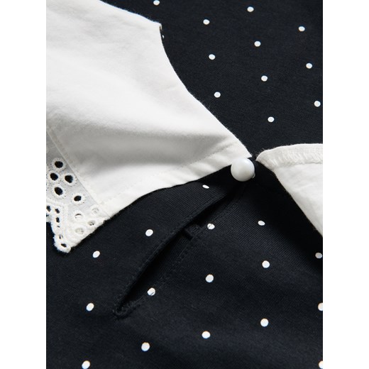 Reserved - Bluzka z ozdobnym kołnierzykiem - wielobarwny Reserved 140 (9 lat) Reserved