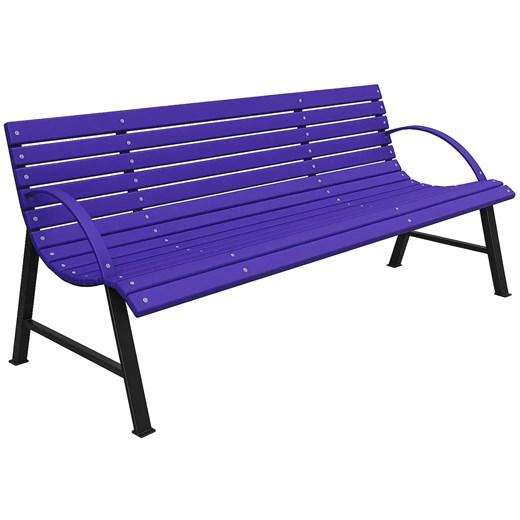 Fioletowa ławka ogrodowa 140 cm - Alexis Elior One Size Edinos.pl
