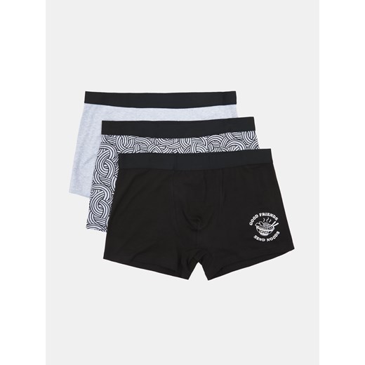 Sinsay - Bawełniane bokserki Long 3 pack - wielobarwny Sinsay XL Sinsay