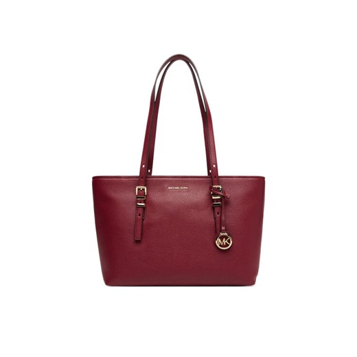 Torebka MICHAEL Michael Kors Quinn 30T5GQNT2L Bordowy ze sklepu eobuwie.pl w kategorii Torby Shopper bag - zdjęcie 184641643