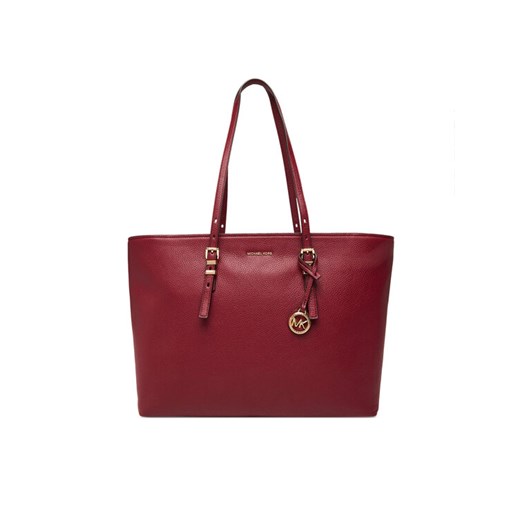 Torebka MICHAEL Michael Kors Quinn 30T5GQNT9L Bordowy ze sklepu eobuwie.pl w kategorii Torby Shopper bag - zdjęcie 184641651
