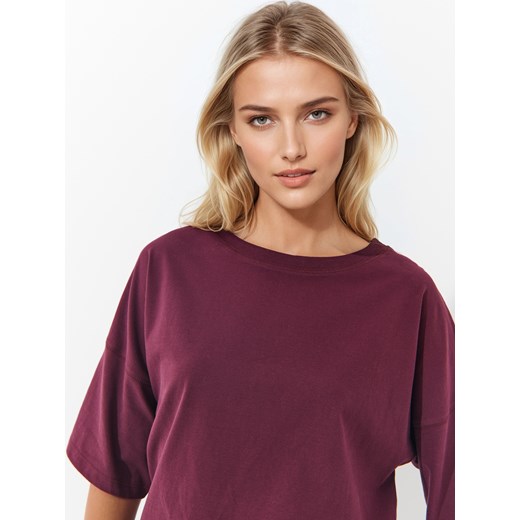 Mohito - T-shirt z wiskozą - oliwkowy Mohito M Mohito