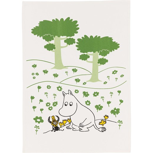Moomin Ściereczka "Moomintroll" w kolorze zielono-kremowym do naczyń - onesize okazja Limango Polska
