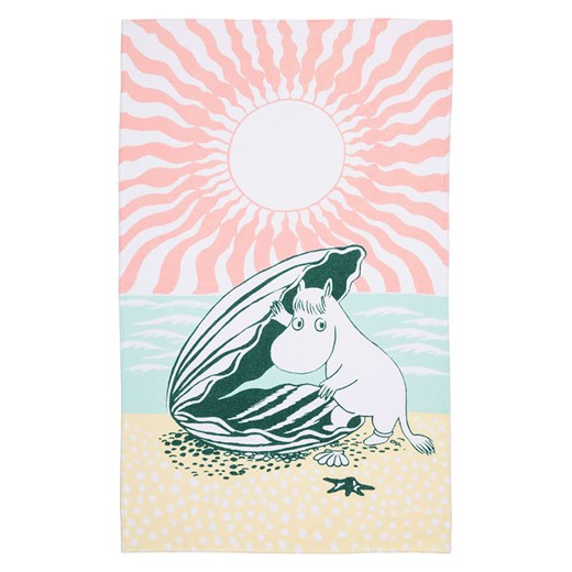 Moomin Ręcznik plażowy &quot;Beach Day&quot; ze wzorem - 150 x 93 cm ze sklepu Limango Polska w kategorii Ręczniki - zdjęcie 184643410
