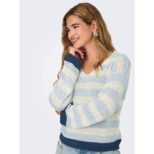 ONLY Sweter w kolorze kremowo-błękitnym ze sklepu Limango Polska w kategorii Swetry damskie - zdjęcie 184643644
