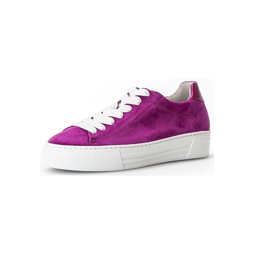 Gabor Skórzane sneakersy w kolorze fioletowym ze sklepu Limango Polska w kategorii Buty sportowe damskie - zdjęcie 184643763