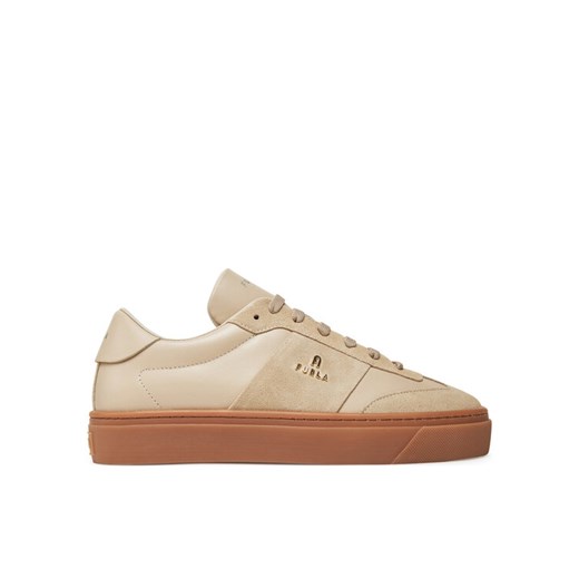 Sneakersy Furla Enjoy Lace-Up YI79ENJ BX3712 PT 8E000 Écru ze sklepu eobuwie.pl w kategorii Buty sportowe damskie - zdjęcie 184643784