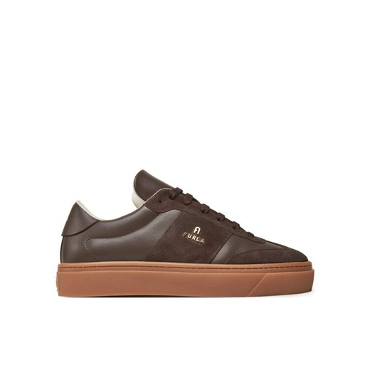 Sneakersy Furla Enjoy Lace-Up YI79ENJ BX3712 PT 2566S Bordowy ze sklepu eobuwie.pl w kategorii Buty sportowe damskie - zdjęcie 184643841