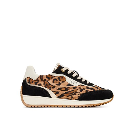 Sneakersy TWINSET 252TCP028 Brązowy ze sklepu eobuwie.pl w kategorii Buty sportowe damskie - zdjęcie 184643853