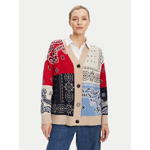 Weekend Max Mara Kardigan Baobab 2525346051 Kolorowy Relaxed Fit ze sklepu MODIVO w kategorii Swetry damskie - zdjęcie 184644562