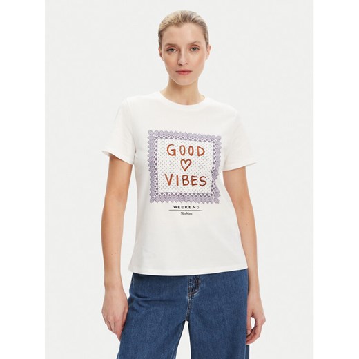 Weekend Max Mara T-Shirt Ara 2525976041 Biały Regular Fit ze sklepu MODIVO w kategorii Bluzki damskie - zdjęcie 184644793