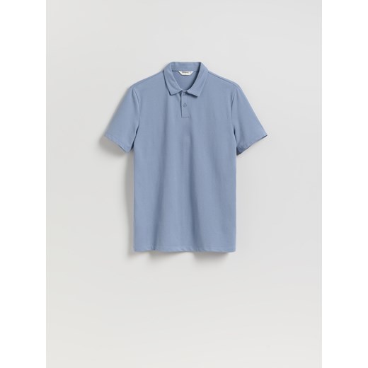 Reserved - Koszulka polo regular fit - jasnoszary ze sklepu Reserved w kategorii T-shirty męskie - zdjęcie 184645962