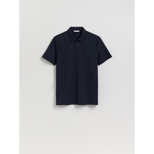 Reserved - Koszulka polo regular fit - granatowy ze sklepu Reserved w kategorii T-shirty męskie - zdjęcie 184645964