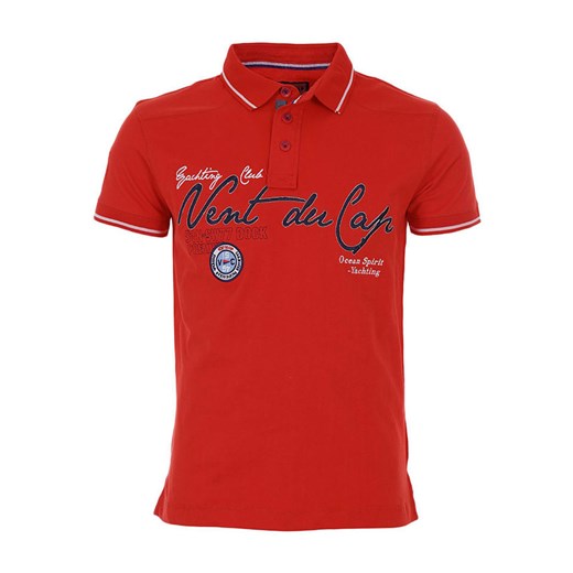 Peak Mountain Koszulka polo w kolorze czerwonym ze sklepu Limango Polska w kategorii T-shirty męskie - zdjęcie 184646454