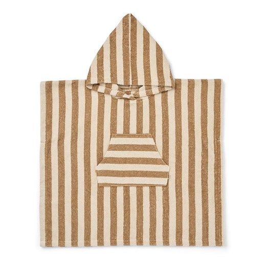 Wheat Ponczo &quot;Swim stripe&quot; w kolorze kremowo-beżowym 110/116 wyprzedaż Limango Polska