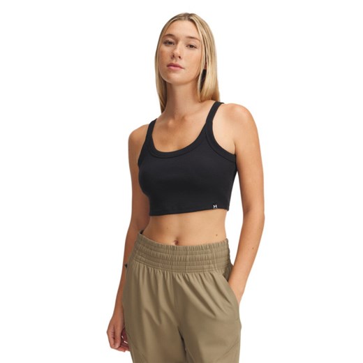 Damski top basic Under Armour UA Rival Rib Baby Tank - czarny Under Armour S wyprzedaż Sportstylestory.com