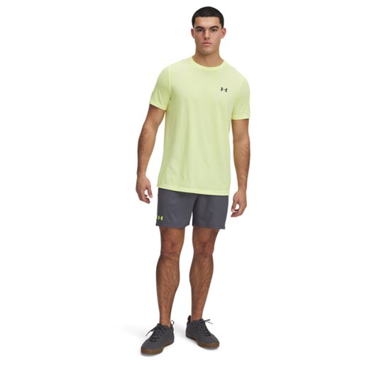 Męskie spodenki treningowe Under Armour Vanish Woven 6in Graphic Sts - szare ze sklepu Sportstylestory.com w kategorii Spodenki męskie - zdjęcie 184647973