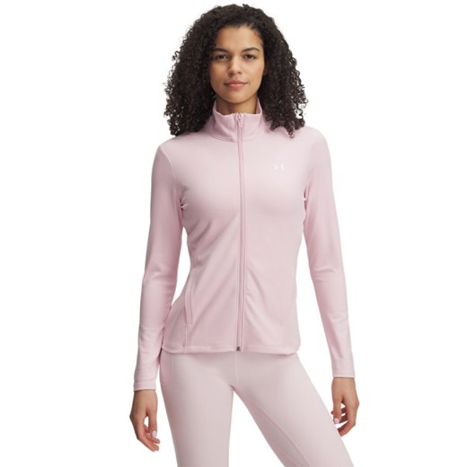 Damski longsleeve treningowy rozpinany Under Armour Motion Jacket Emea - różowy ze sklepu Sportstylestory.com w kategorii Bluzki damskie - zdjęcie 184647992