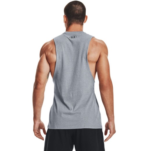 Męski top treningowy Under Armour UA LEFT CHEST CUT OFF TANK - szary Under Armour XL Sportstylestory.com